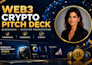 create web3 crypto blockchain pitch deck investor presentation